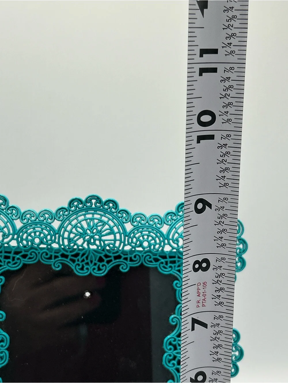 Turquoise Filigree Decorative Metal Photo Frame Beautiful